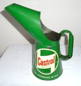 Vintage Castrol Motor Oil Pourer Jug Can ~ Quart Size - Picture 1 of 8