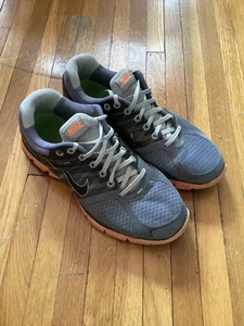 Tenis para correr Nike de atletismo talla 10 Lunarglide 2 gris/naranja, Flywire - Imagen 1 de 5