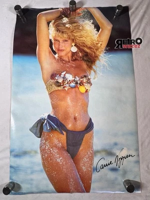 Carrie Nygan Original 1986 Pinup Poster 22.25x34.5” Model Vintage Bathing Suit - Image 1 of 3