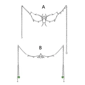 Half Face Mask Irregular Fluid Face Women Long Fringe Chain Lip Decor Mask Decor - Picture 1 of 10