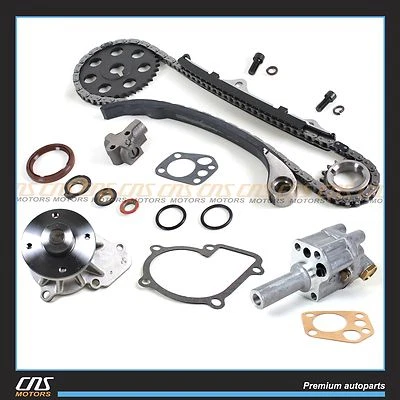 Timing Chain Kit Oil & Water Pump for 1989-97 Nissan 2.4L 240SX D21 Pickup KA24E - Image 1 of 4