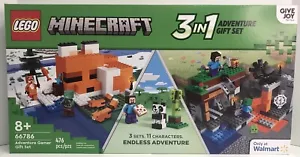 LEGO Minecraft 3 in 1 SET REGALO AVVENTURA - 66786 - NUOVO Sigillato! - Foto 1 di 6