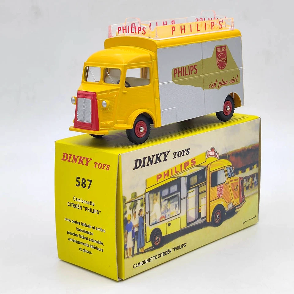 Atlas 1/43 DINKY TOYS 587 Camionnette CITROEN 1200K PHILIPS Diecast Models Car - Image 1 of 4