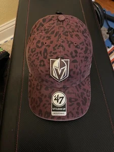Las Vegas Golden Nights '47 Clean Up Hat RARE Cheetah Print - NWT - Picture 1 of 2