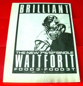Brilliant Wait For It Vintage ORIGINAL 1984 Press/Magazine ADVERT 6"x 4.5" Synth - Imagen 1 de 3