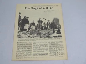 Die Saga einer B-17 Nachdruck aus The Stars and Stripes 13. Juni 1968 - Bild 1 von 3