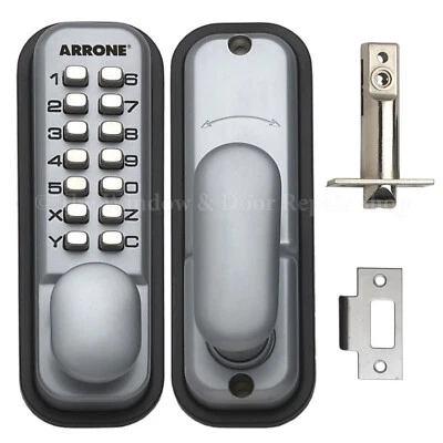 Hoppe Push Button Mechanical Digital Combination Code Door Lock Keyless Access - Image 1 of 4