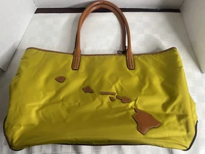 Lanai Transit Hawaii Large Tote Bag Over the Shoulder Lime Green Neu BxK - Bild 1 von 5