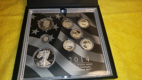 2014 US Mint LIMITED EDITION SILVER PROOF SET  -  8 coin set Cover