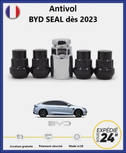 Ecrous antivol de roues noir BYD SEAL dès 2023 - Photo 1 sur 3