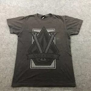 Vintage Volcom Shirt Mens Small Gray Short Sleeve Crewneck Surf Beach Graphic * - Picture 1 of 12