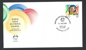 AUSTRALIA 2024 OLYMPIC GOLD ARISA TREW SKATEBOARDING WOMEN'S PARK 1v FDC - Picture 1 of 2