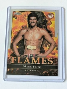 Mark Spitz 2024 Topps Chrome US Olympic & Paralympic Team Hopefuls #F-5 Flames - Picture 1 of 5