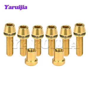 M5 Titanium Bolt Hex With Washer Screws For 3T ARX LTD Stem Complete Kit 8pcs - Picture 1 of 10