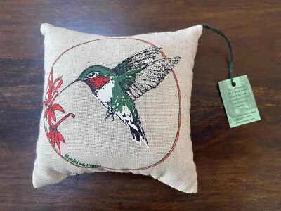 Maine Balsam Fir Products  4.5” Pillow Hummingbird - Nature - Made In USA - NWT - Image 1 of 4