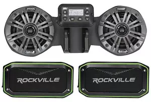 Frontverkleidung 4" Lautsprecher + Empfänger für CAN-AM RYKER + (2) TWS Rockville Lautsprecher - Bild 1 von 12