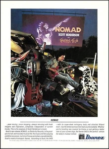 Scott Henderson Nomad 1989 Ibanez 540S electric guitar advertisement ad print - Picture 1 of 3