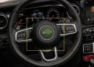 Replace Driver Side Steering Wheel Horn Button For Jeep Wrangler JL JT 2018-2023 - Picture 1 of 12