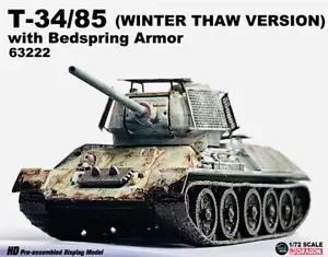 Dragon 1/72 soviético T-34/85 armadura de cama de alambre tanque invierno versión pintada modelo - Imagen 1 de 5