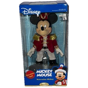 DISNEY TOPOLINO Schiaccianoci Topolino OTTONE CHIAVE Porcellana Bambola da Collezione - Nuova - Foto 1 di 11