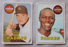 1969 Topps San Diego Padres Baseball Card Pick one
