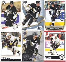 Evgeni Malkin 2007-08 & 08-09 UD Victory 08-09 Ice & CC 10-11 Score 15-16 FF (6)