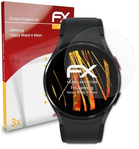 atFoliX 3x Film Protection d'écran pour Samsung Galaxy Watch 4 40mm mat&antichoc - Photo 1 sur 9