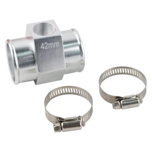 42mm Joint Pipe Radiator Hose Adapter For 1/2"-14NPT Water Temp Gauge Sensor - Foto 1 di 9