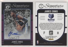 2016-17 Panini Donruss Optic Signature Series Purple Prizm James Ennis #7 Auto
