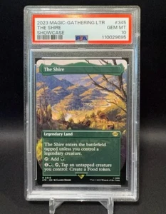 PSA 10 - The Shire - Borderless / Showcase - MTG #345 Lord Of The Rings LOTR - Picture 1 of 2