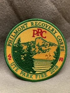 (LB-1) Boy Scouts- Philmont Recovery Corps - UTE Park Fire 2018 - 4" patch - Picture 1 of 2