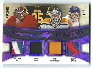 Patrick Roy / Moog / Barrasso / Smith 2016 Leaf Ultimate Prime Quad Patch 1/4 - Picture 1 of 1