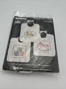 Janlynn Krazy Stitches Inc. Nursery Time Bibs Stamped Cross Stitch Kit, #69-14 - Picture 1 of 3