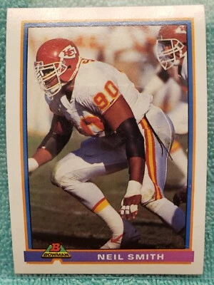 1991 BOWMAN NEIL SMITH #224 KANSAS CITY CHIEFS  - Image 1 of 4