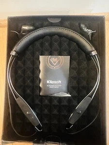 Auriculares internos Klipsch R6 banda para el cuello Bluetooth, cuero negro lectura" - Imagen 1 de 15