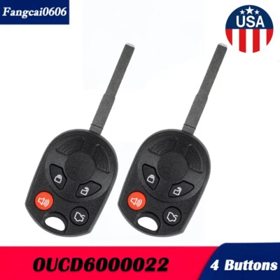 2x For 2014 2015 2016 2017 2018 2019 2020 Ford Transit / Transit Connect Key Fob Foto 1 de 4