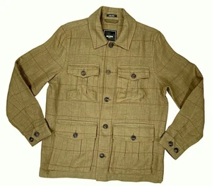 Todd Snyder Safari Shirt Jacket Italian Linen 4-pocket Olive sz L NEW TAG $598 - Picture 1 of 13