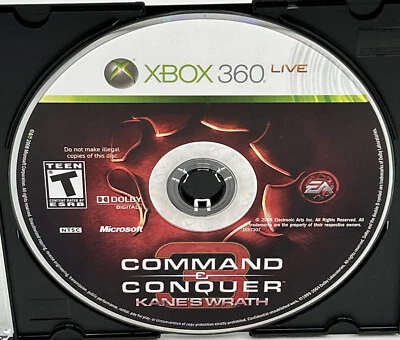 Command & Conquer 3: Kane's Wrath (Microsoft XBox 360, 2008) Disc Only Tested - Image 1 of 2