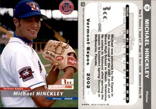 Michael Hinckley 2002 Grandstand Vermont Expos #NNO Card *AutographDen*