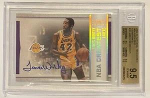 James Worthy 2009-10 National Treasure NBA Great Autograph BGS 9.5 Auto 10 /25 - Picture 1 of 4