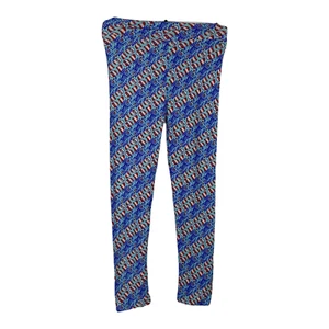 Lularoe 4th of July Girl's Leggings Size L XL Multicolor (1171) - Picture 1 of 8