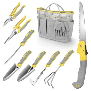 Garden Tool Sets, 10 Piece Heavy Duty Gardening Tool Set, Stainless Steel Garden - Picture 1 of 7