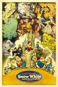 SNOW WHITE AND THE SEVEN DWARFS MOVIE POSTER Vintage 1 - Picture 1 of 1
