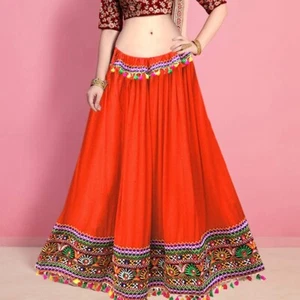 Boho Gitana Antigua Kuchi Bordado Banjara Falda Tribal Étnica Bordeda Bordada 06 - Imagen 1 de 3