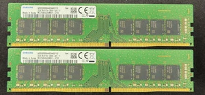64GB (2x32GB) Samsung M378A4G43MB1-CTD Kit 2 DDR4 2666MHz PC4-21300 2Rx8 UDIMM - Bild 1 von 2