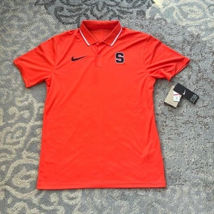 Nike Syracuse Dri-fit Coach SS Polo Orange Small - Picture 1 of 10