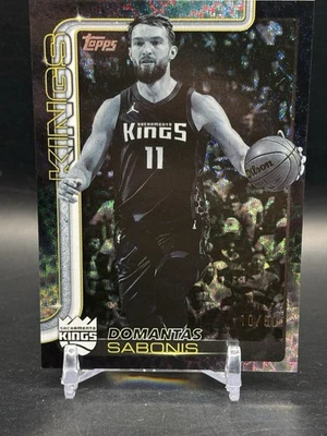 2025-26 Topps Flagship Blackout Speckle #167 Domantas Sabonis 5/50 Kings - Image 1 of 4