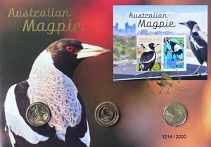 2023 IMPRESSIONS Australian Magpie $1 x 3 AlBr Coins PNC/FDC & exclusive m/s - Picture 1 of 3