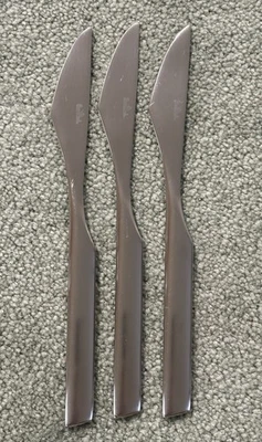 3 Rosenthal Rostfrei Composition  Stainless Dinner Knives 8 1/8" VGUC NO COUNTRY - Image 1 of 4