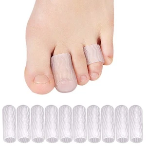 10 Pcs Silicone Toe Protectors, Toe Sleeves Callus Cushion Gel Toe Caps for B... - Picture 1 of 6